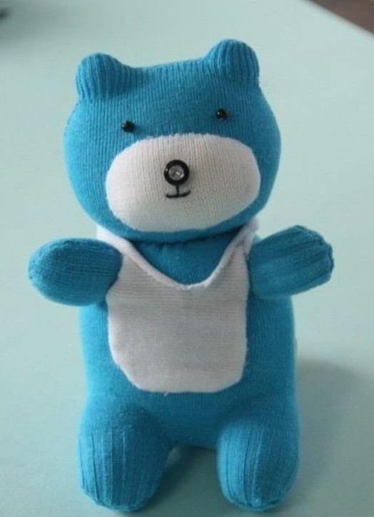 DIY Adorable Sock Teddy Bear 10