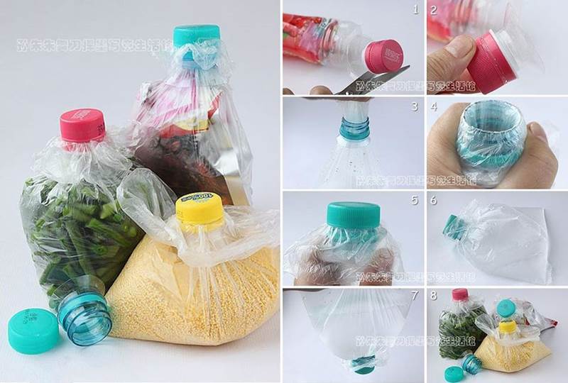 DIY How to Seal a Plastic Bag Using Plastic Bottle Cap