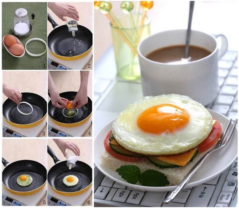 DIY Perfect Round Shaped Fried Egg