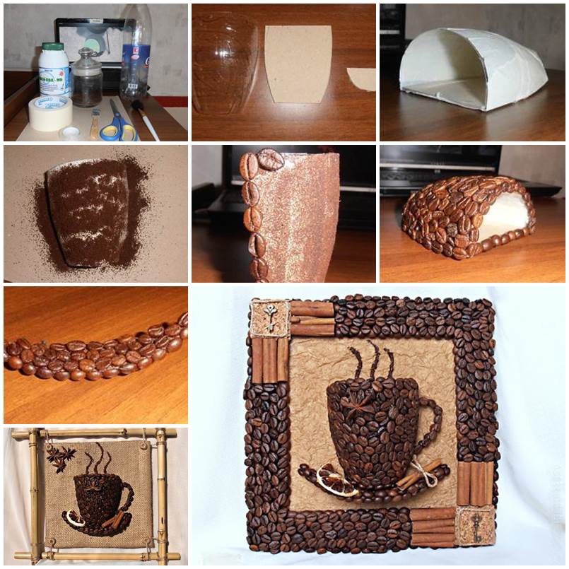 DIY 3D Coffee Cup Wall Decor