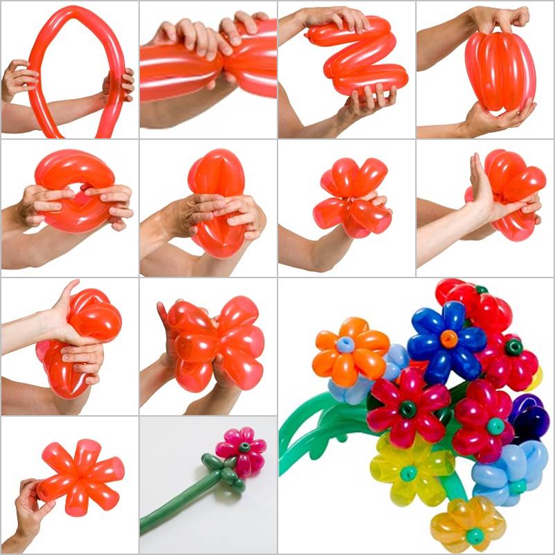 DIY Beautiful Balloon Daisy Flowers