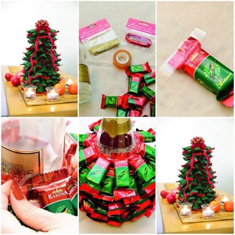DIY Chocolate Bar Christmas Tree