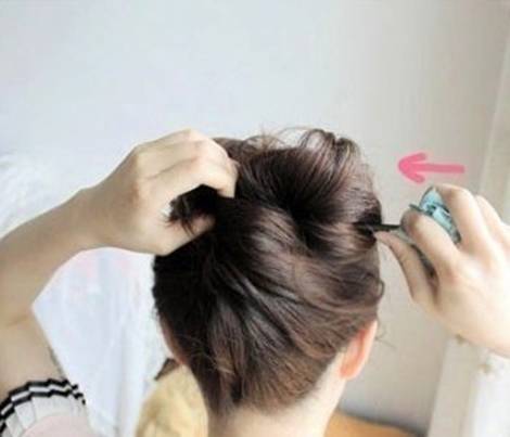 DIY Easy Updo Hairstyle with a Chopstick 8