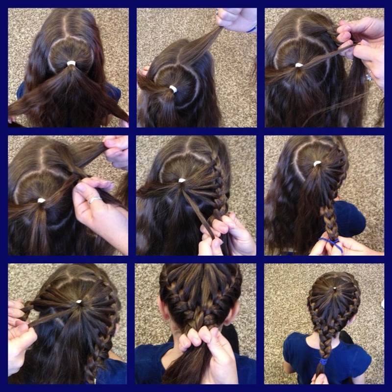 DIY Heart Shaped Crown Braided Hairstyle