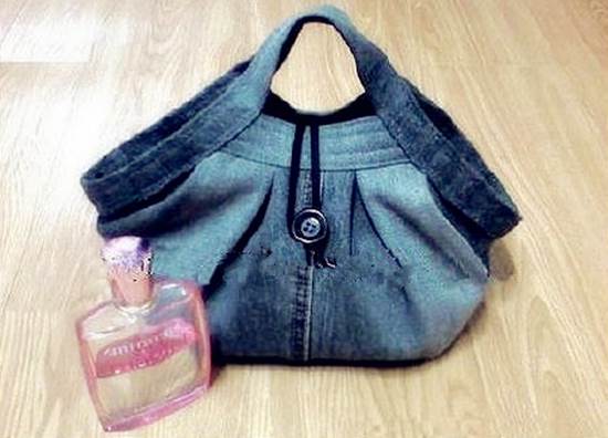 DIY Stylish Handbag from Old Jeans 37
