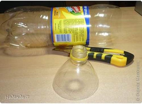 DIY Pretty Candle Holder from Recycled Plastic Bottle 1
