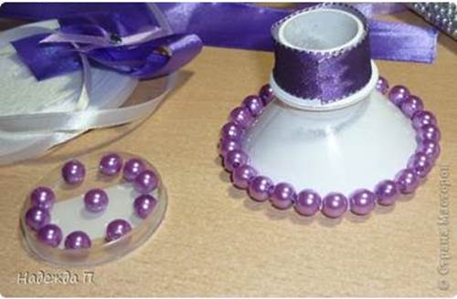 DIY Pretty Candle Holder from Recycled Plastic Bottle 4