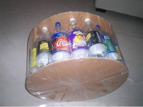 DIY Simple Ottoman from Recycled Plastic Bottles 2