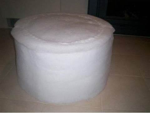 DIY Simple Ottoman from Recycled Plastic Bottles 4